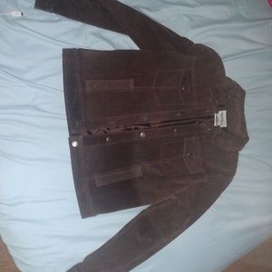 Brown suede jacket size m